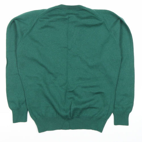 Wolsey Men's Green V-Neck Pullover Jumper L