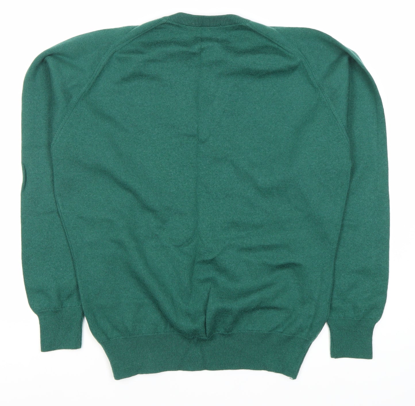 Wolsey Men's Green V-Neck Pullover Jumper L