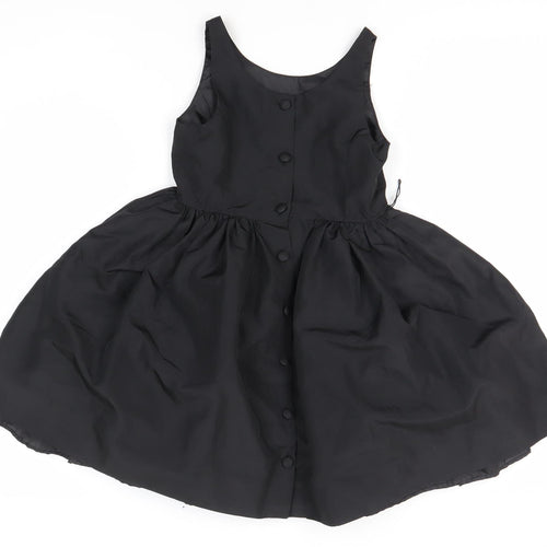 Ralph Lauren Girls Black Sleeveless Dress Size 10 Years