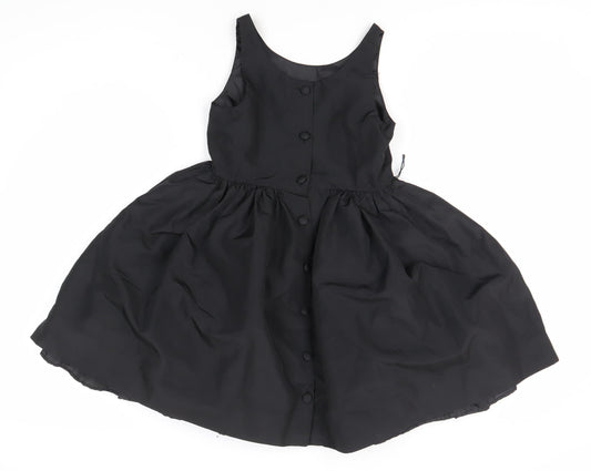 Ralph Lauren Girls Black Sleeveless Dress Size 10 Years