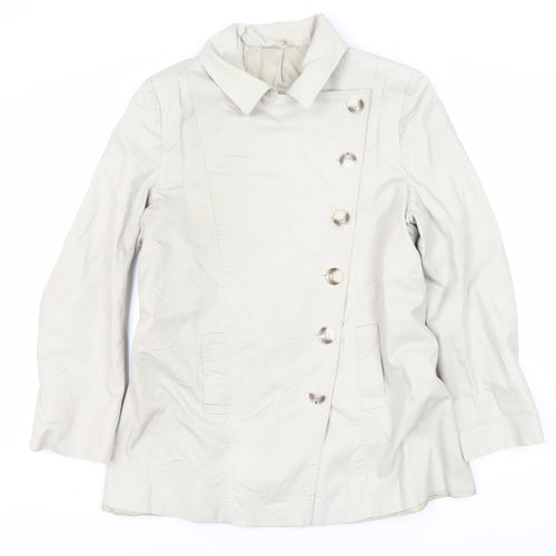 Austin Reed Women’s White Trench Coat Size 14