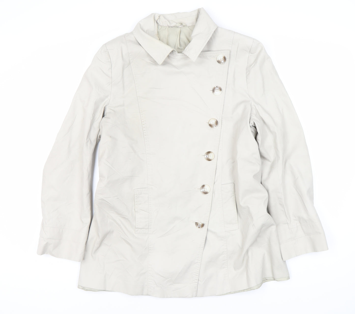Austin Reed Women’s White Trench Coat Size 14