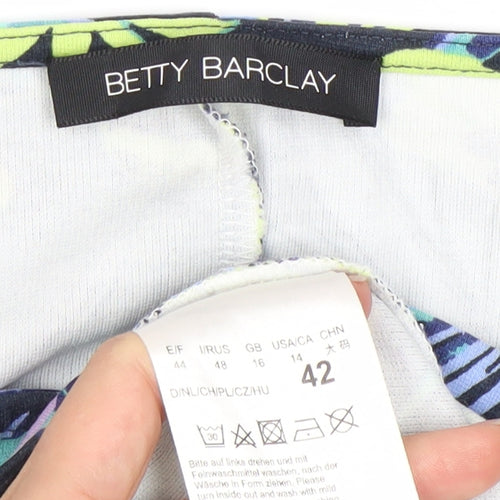 Betty Barclay Women's Multicoloured Floral Sheath Dress Size 14