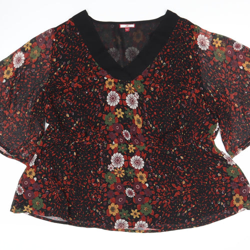 Joe Browns Women's Multicoloured Floral Blouse UK 20