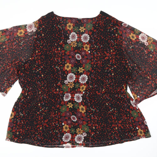 Joe Browns Women's Multicoloured Floral Blouse UK 20