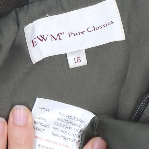 EWM Pure Classics Women's Green Jacket Size 16