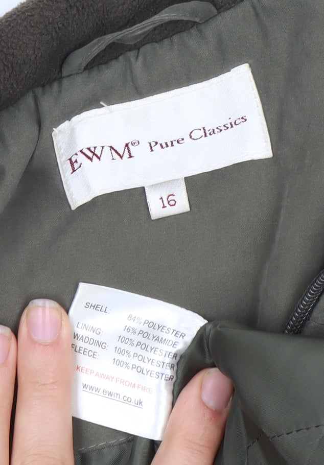 EWM Pure Classics Women's Green Jacket Size 16