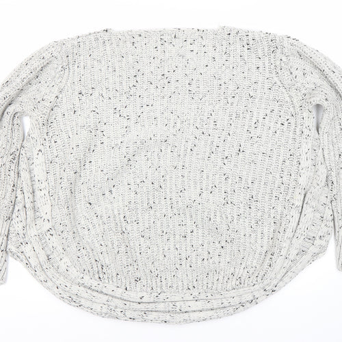Quiz Women's White Knit Pullover Jumper, Size 16