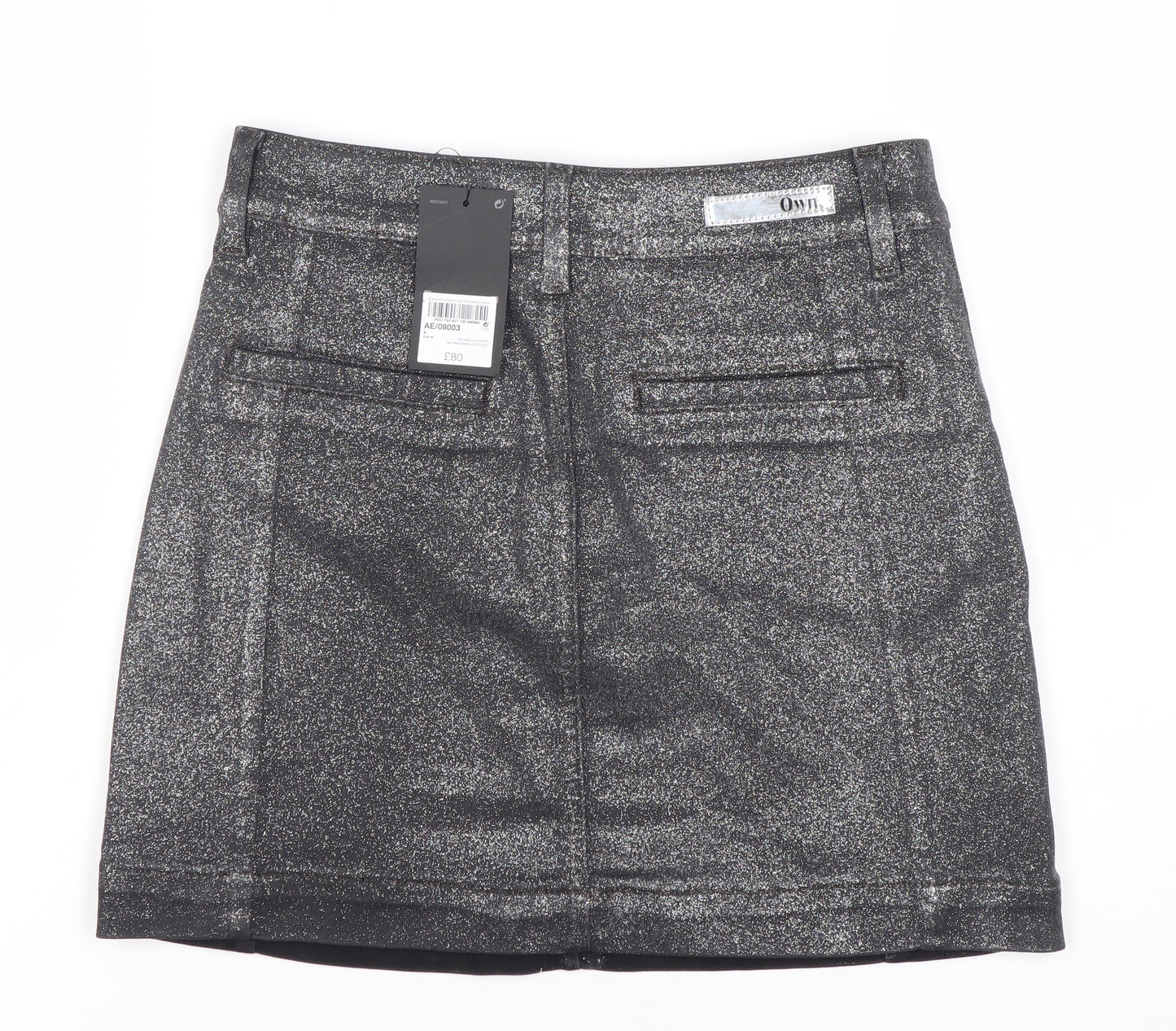 Own Women's Black Short Skirt Size 8 Party Wear