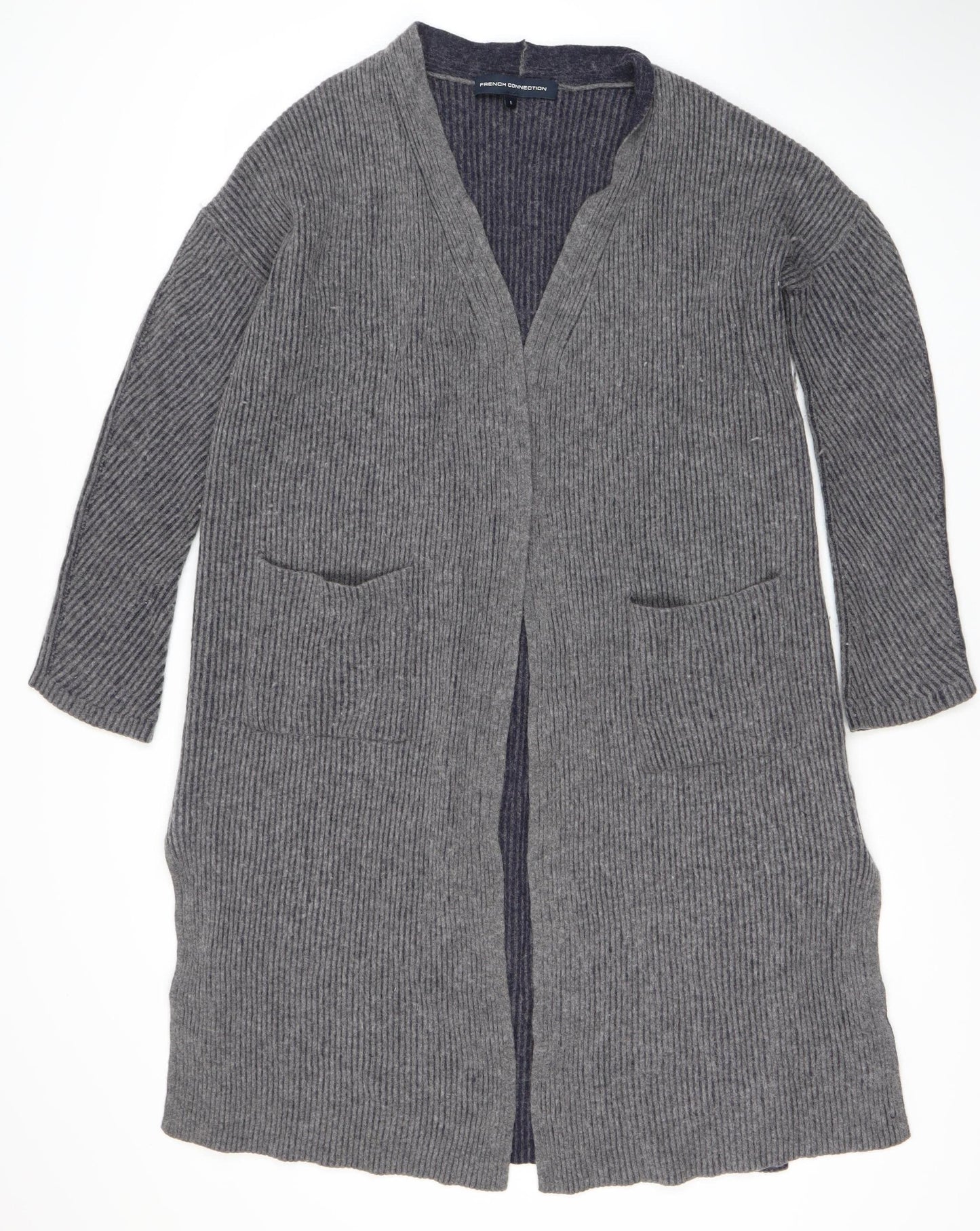 French Connection Women's Grey Cardigan, Size S, Autumn/Winter