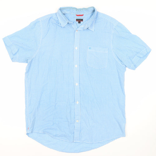 Pierre Cardin Men's L Blue Check Casual Shirt