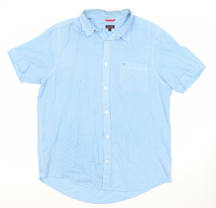 Pierre Cardin Men's L Blue Check Casual Shirt