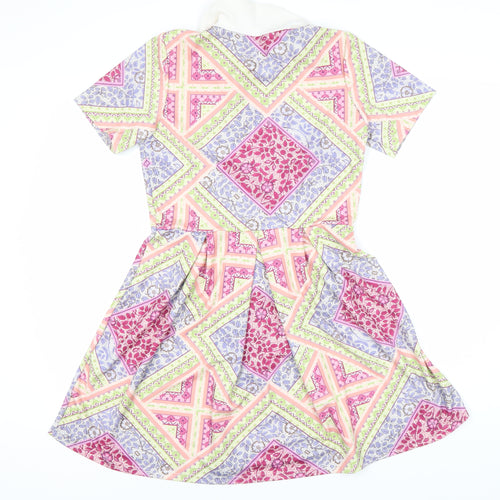 GSD London Women's Multicoloured A-Line Dress, Size 12