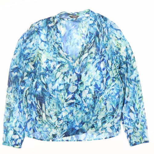 Minuet Women's Multicoloured Wrap Top, Size 12