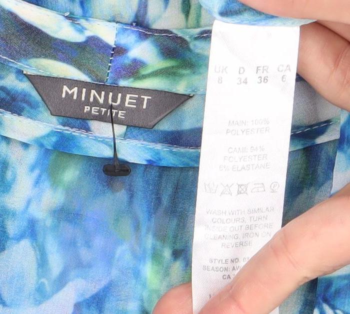 Minuet Women's Multicoloured Wrap Top, Size 12