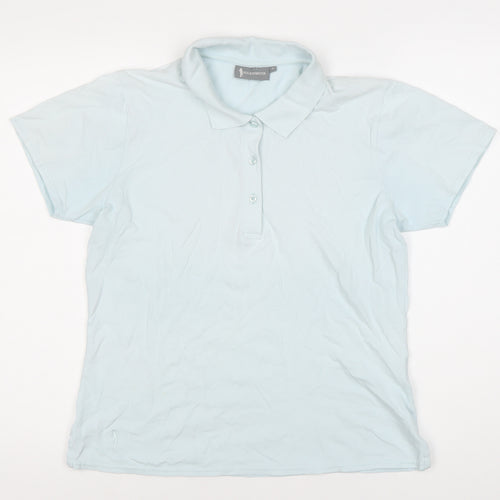 Glenmuir Men's Blue Polo Shirt - Size L, Short Sleeve