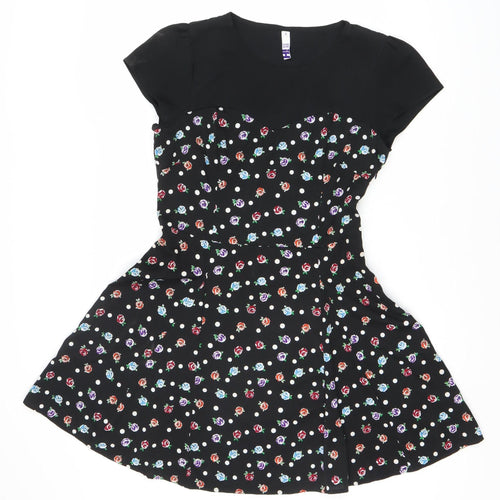 By Henry Holland Women's Black Floral Dress, Size 12