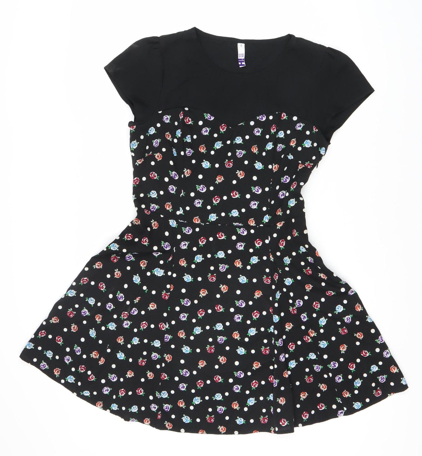 By Henry Holland Women's Black Floral Dress, Size 12