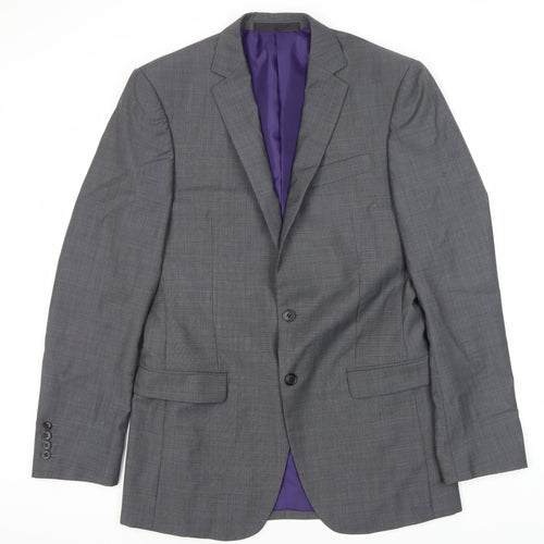 Marks and Spencer Men's Grey Long Blazer 38L