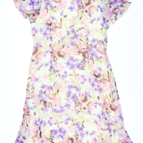 Happy D. by Damart Floral Dress, Multicoloured, Size 18