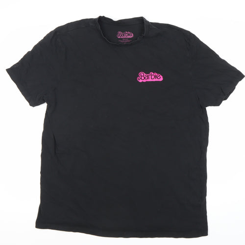 Barbie Women's Black XL Cotton T-Shirt