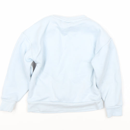 Disney Girls Blue Lilo & Stitch Sweatshirt Size 5-6 Pullover