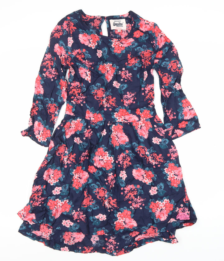 Superdry Women's Floral Fit & Flare Dress XS