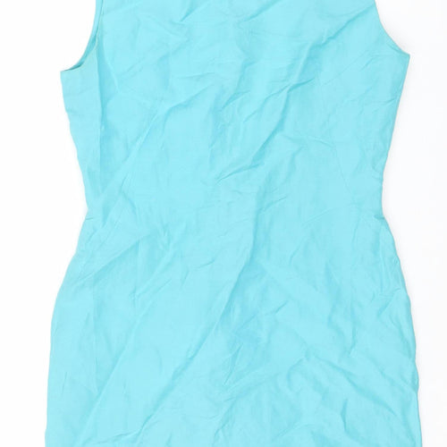 Planet Women's Blue Silk Linen Dress Size 12