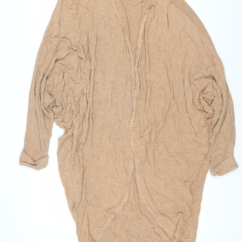 A Postcard From Brighton Women's Beige Open Front Cardigan Size 2