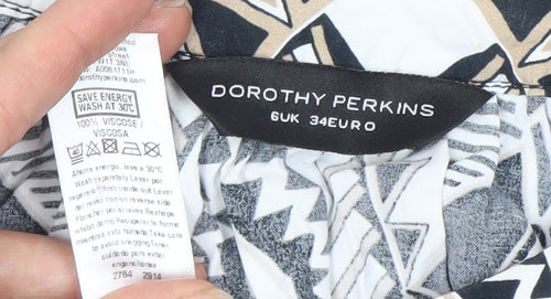 Dorothy Perkins Women's Geometric Top, Size 6