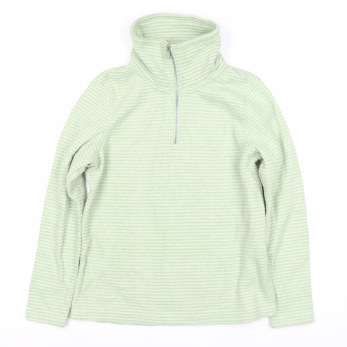 Regatta Women's Green Striped Pullover Sweatshirt Size 14