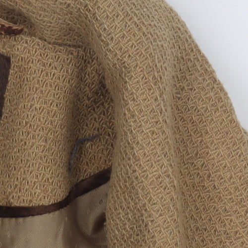 Next Women's Beige Overcoat Wool Size 12