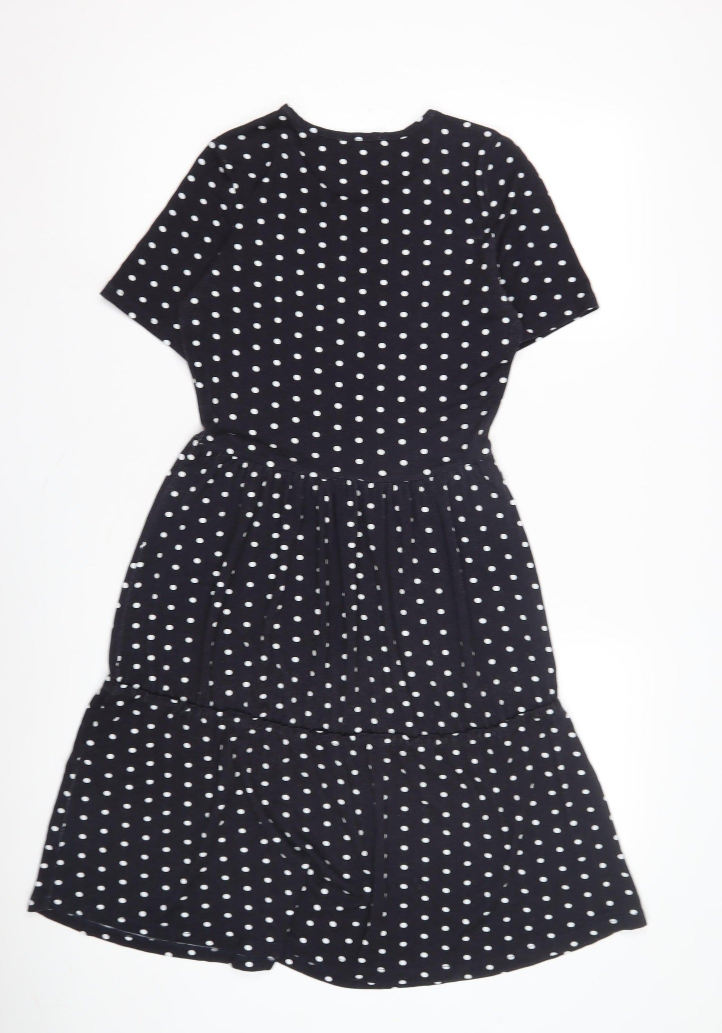 Warehouse Women's Black Polka Dot Dress Size 10