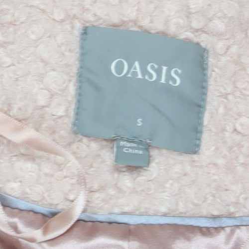 Oasis Women's Beige Mid-Length Wool Overcoat S