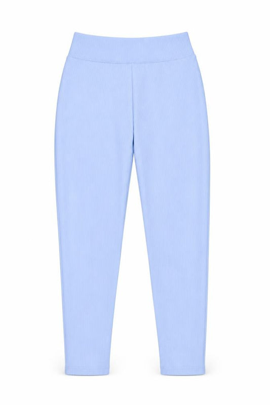 Lipsy Women's Blue Striped Leggings - Size 12