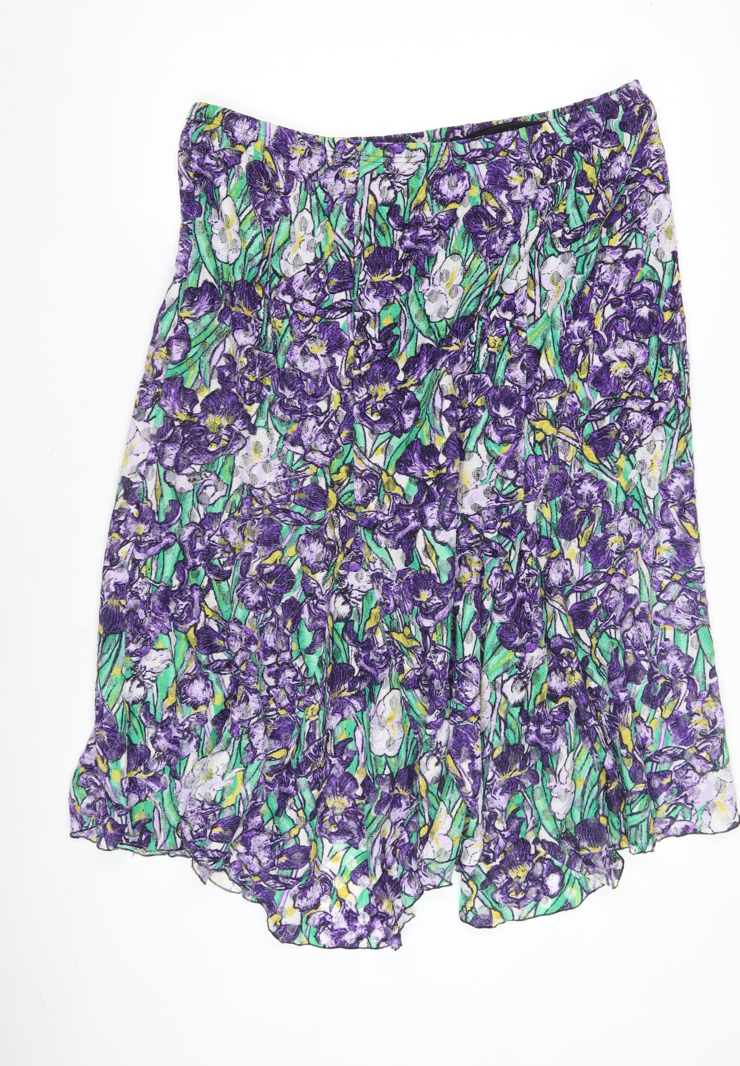 Michele Hope Women's Multicoloured Floral A-Line Skirt, Size 22