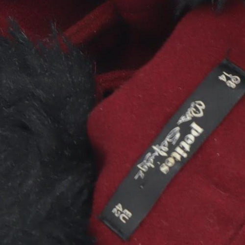 Noelia Women's Red Wool Pea Coat Size 8