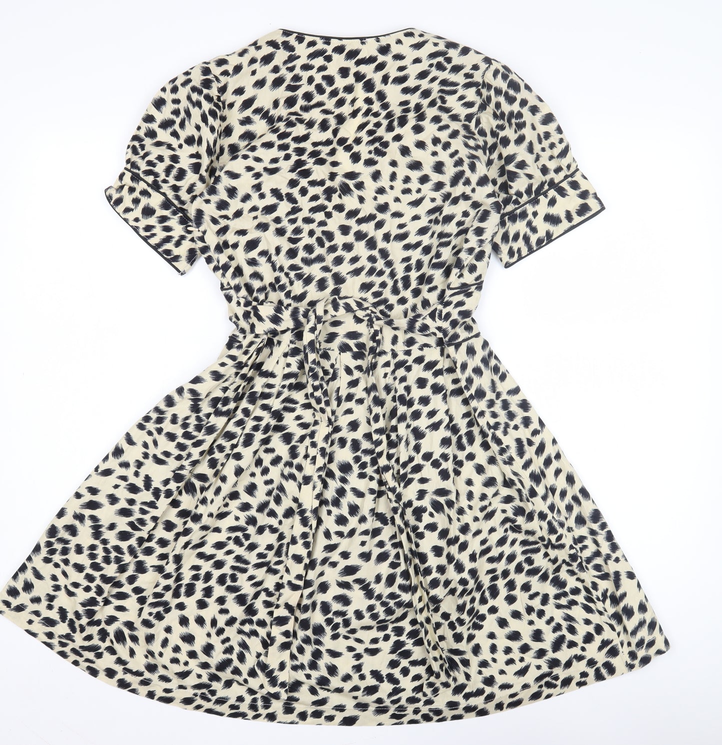 Trollied Dolly Women’s Beige A-Line Animal Print Dress