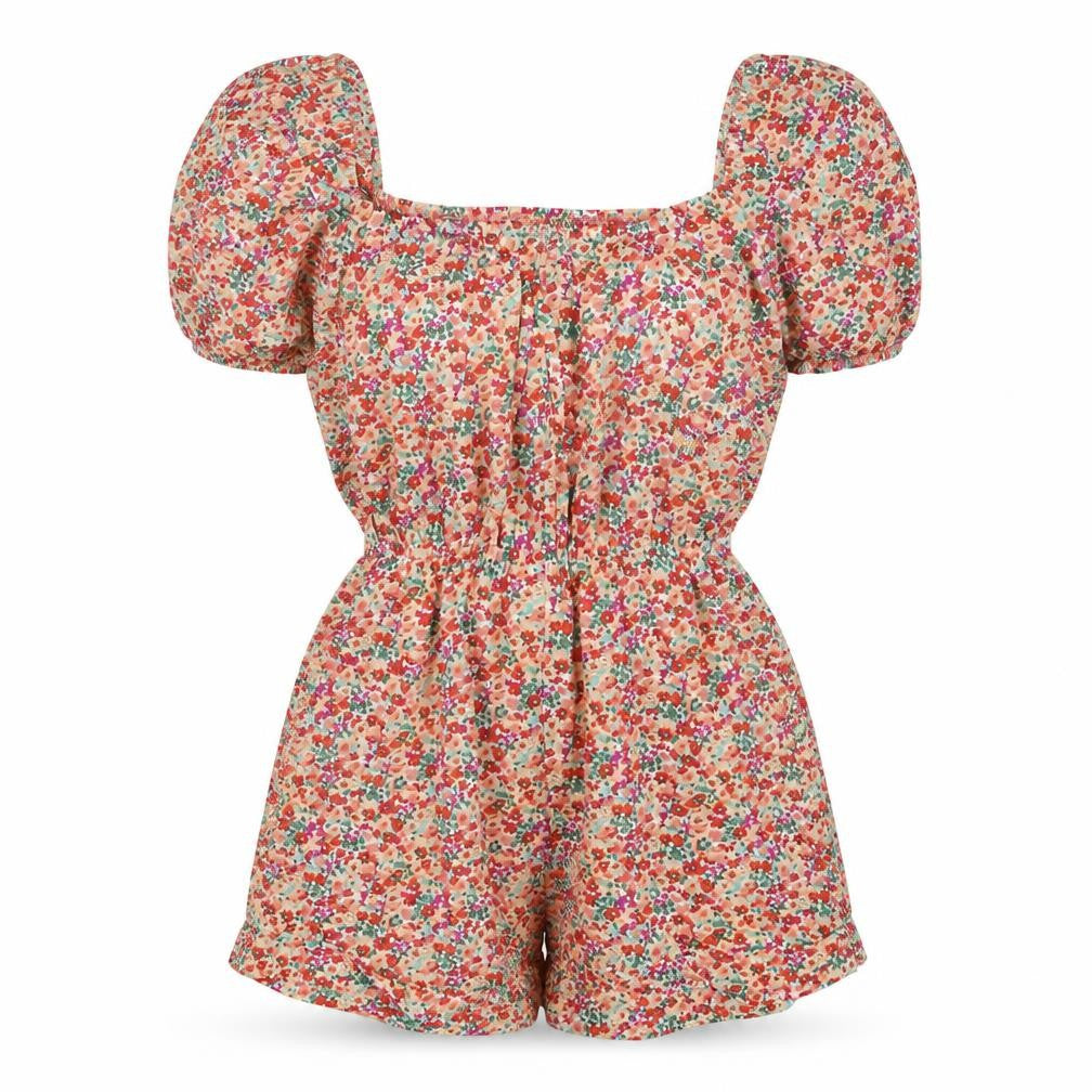Front view of QED London Women's Floral Playsuit -, size 8, Multicoloured