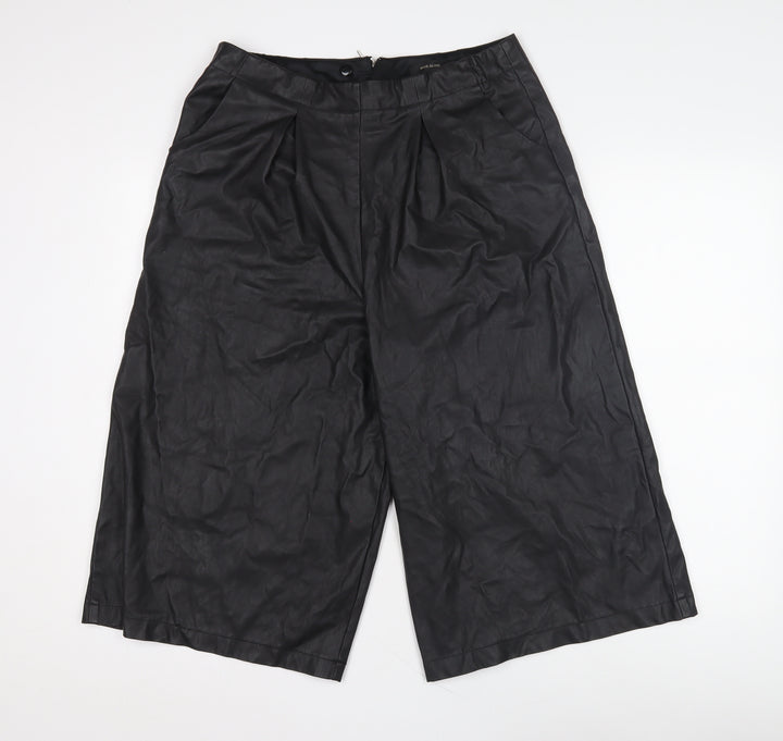 River Island Women's Black Pleated Trousers - Size 14