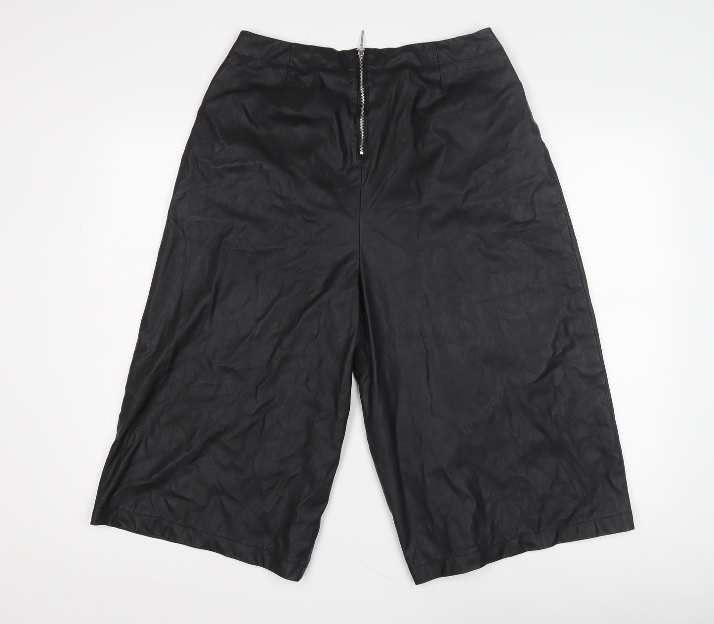 River Island Women's Black Pleated Trousers - Size 14