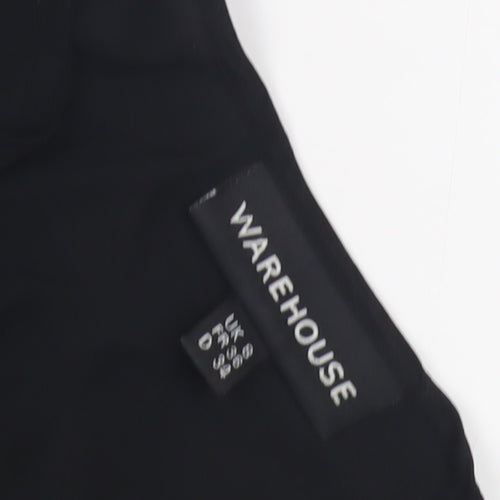 Warehouse Women’s Black A-Line Ruffle Dress Size 6
