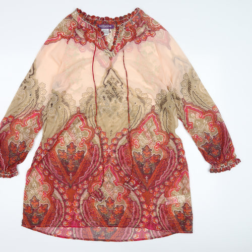 Taillissime Women's Multicoloured Paisley Cover Up