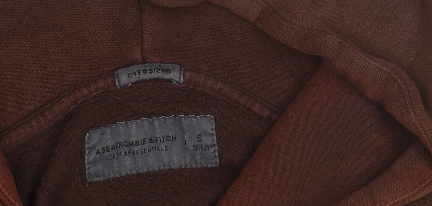 Abercrombie & Fitch Unisex Brown Oversized Hoodie - S