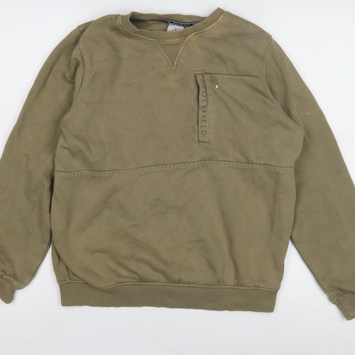 Holyfield Green Teens Pullover Sweatshirt M Fleece