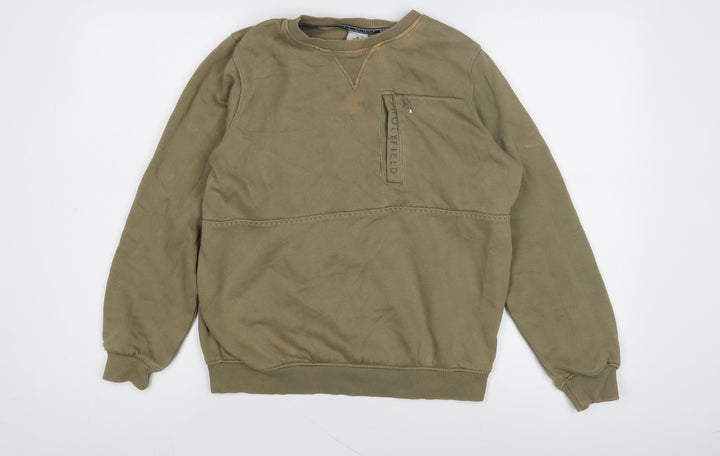 Holyfield Green Teens Pullover Sweatshirt M Fleece