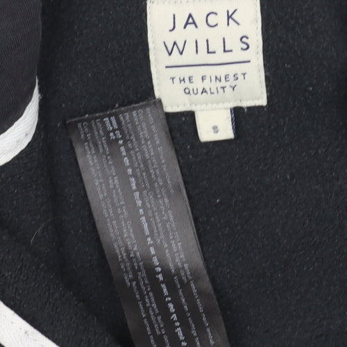 Jack Wills Men's Black Full Zip Hoodie with Logo