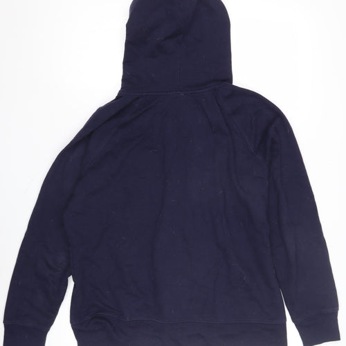 Gap Men's XL Blue Full Zip Hoodie with Logo