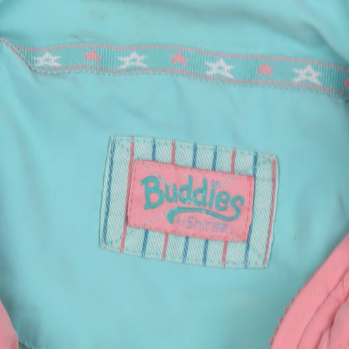 Buddies by Shires Girls Pink Quilted Waistcoat 9-10 Years