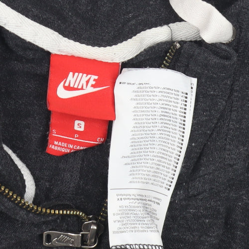 Nike Boys Black Full Zip Hoodie S - Casual Style